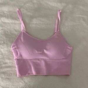 Pink Stappy sports bra